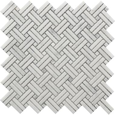 Crossed Basket Weave Mos 12x12